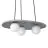 Ledvance Decor Suspension Luminaire Béton Nest Gris | Convient pour 3x G9