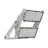 Ledvance Projecteur LED Max Aluminium Gris 900W 169600lm 65x120D - 740 Blanc Froid | IP66 - Asymétrique
