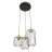 Emibig Suspension Luminaire Vander Acier Noir | Convient pour 3x E27 - Max 15W