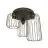 Emibig Plafonnier Barn Acier Noir | Convient pour 3x E27 - Max 15W