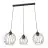 Emibig Suspension Luminaire Nando Acier Noir | Convient pour 3x E27 - Max 15W
