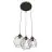 Emibig Suspension Luminaire Nando Acier Noir | Convient pour 3x E27 - Max 15W