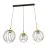 Emibig Suspension Luminaire Nando Acier Noir | Convient pour 3x E27 - Max 15W