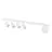 Emibig Plafonnier Baster Acier Blanc | Convient pour 4x GU10 - Max 8W, 1x E14 - Max 10W