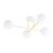 Emibig Plafonnier Magnum Acier Blanc | Convient pour 4x E14 - Max 10W
