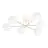 Emibig Plafonnier Magnum Acier Blanc | Convient pour 6x E14 - Max 10W