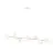 Emibig Suspension Luminaire Gravity Acier Blanc | Convient pour 8x E14 - Max 10W