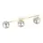 Emibig Plafonnier Splendi Acier Blanc | Convient pour 3x E14 - Max 10W
