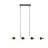 Emibig Suspension Luminaire Rory Acier Noir | Convient pour 8x E14 - Max 10W