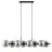Emibig Suspension Luminaire Rory Acier Noir | Convient pour 8x E14 - Max 10W