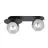 Emibig Plafonnier Plaza Acier Noir | Convient pour 2x E14 - Max 10W