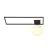 Emibig Plafonnier Imago Acier Noir | Convient pour 1x E14 - Max 10W