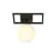 Emibig Plafonnier Imago Acier Noir | Convient pour 1x E14 - Max 10W