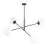 Emibig Suspension Luminaire Linéaire Acier Noir | Convient pour 4x E14 - Max 10W