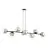 Emibig Suspension Luminaire Rossi Acier Noir | Convient pour 8x E14 - Max 10W