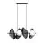 Emibig Suspension Luminaire Drifton Acier Noir | Convient pour 4x E14 - Max 10W