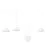 Emibig Suspension Luminaire Abramo Acier Blanc | Convient pour 3x E27 - Max 15W