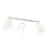 Emibig Plafonnier Atlas Acier Blanc | Convient pour 3x E27 - Max 15W
