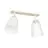 Emibig Plafonnier Atlas Acier Blanc | Convient pour 2x E27 - Max 15W