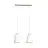 Emibig Suspension Luminaire Bolero Acier Blanc | Convient pour 2x E27 - Max 15W