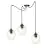 Emibig Suspension Luminaire Level Acier Noir | Convient pour 3x E27 - Max 15W