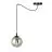 Emibig Suspension Luminaire Gigi Acier Noir | Convient pour 1x E14 - Max 10W