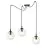 Emibig Suspension Luminaire Gigi Acier Noir | Convient pour 3x E14 - Max 10W