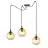 Emibig Suspension Luminaire Gigi Acier Noir | Convient pour 3x E14 - Max 10W