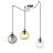 Emibig Suspension Luminaire Gigi Acier Noir | Convient pour 3x E14 - Max 10W