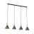 Emibig Suspension Luminaire Rosa Acier Noir | Convient pour 4x E27 - Max 15W