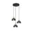 Emibig Plafonnier Seco Acier Noir | Convient pour 3x E27 - Max 15W