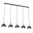 Emibig Plafonnier Seco Acier Noir | Convient pour 5x E27 - Max 15W