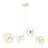 Emibig Suspension Luminaire Skiva Acier Blanc | Convient pour 4x E27 - Max 15W
