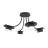 Emibig Plafonnier Enso Acier Noir | Convient pour 4x GX53 - Max 12W