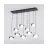 Emibig Suspension Luminaire Ritual Acier Noir | Convient pour 9x G9 - Max 8W