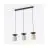 Emibig Suspension Luminaire Ego Acier Brun | Convient pour 3x E14 - Max 10W