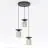 Emibig Suspension Luminaire Ego Acier Brun | Convient pour 3x E14 - Max 10W