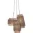 Good&Mojo Suspension Luminaire Bhutan Bambou Brun | Convient pour 3x E27 