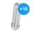 Lot 10x Osram Dulux T/E Plus 42W 830 | Blanc Chaud - 4-Pins