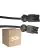 Lot 50x Noxion GST - Compatible Câble d’extension Noir - Mâle + Femelle - 5m - 3 pole 1,5mm2