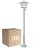 Lot 10x Nordlux Agger Lampadaire extérieur Métal Brushed Aluminium | Convient pour 1x E27 