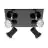 Eglo Plafonnier Tamara 1 Acier Noir Chrome 4x2.8W 4x250lm - 830 Blanc Chaud | IP44 - Incl. 4x GU10