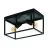 Eglo Plafonnier Silentina Acier Noir | IP20 - Convient pour 2x E27 