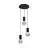 Eglo Suspension Luminaire Pozueta Acier Noir | IP20 - Convient pour 3x E27 