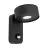 Eglo Applique Murale Palosco Acier Noir 4W 360lm - 830 Blanc Chaud | IP44 - Détecteur De Mouvement