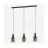 Eglo Suspension Luminaire Gorosiba Acier Noir | IP20 - Convient pour 3x E27 