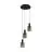 Eglo Suspension Luminaire Gorosiba Acier Noir | IP20 - Convient pour 3x E27 