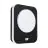Eglo Applique Murale Madriz Aluminium Noir 3W 370lm - 830 Blanc Chaud | IP44 - Détecteur De Mouvement
