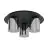 Eglo Plafonnier Gorosiba 1 Acier Noir | IP20 - Convient pour 3x E27 