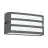 Eglo Applique Murale Camarda Aluminium Anthracite | IP54 - Convient pour 1x E27